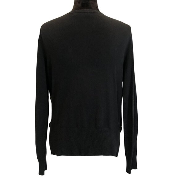 MERONA Houndstooth V-neck sweater size medium - Picture 3 of 5